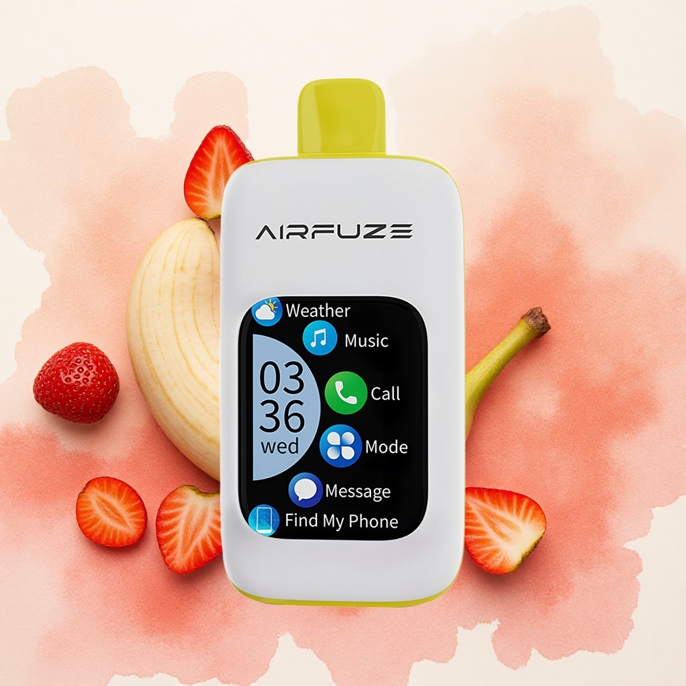AirFuze Smart 30000 Puffs Једнократни Вапе Jagoda Banana Serbia vapes TFT ekran