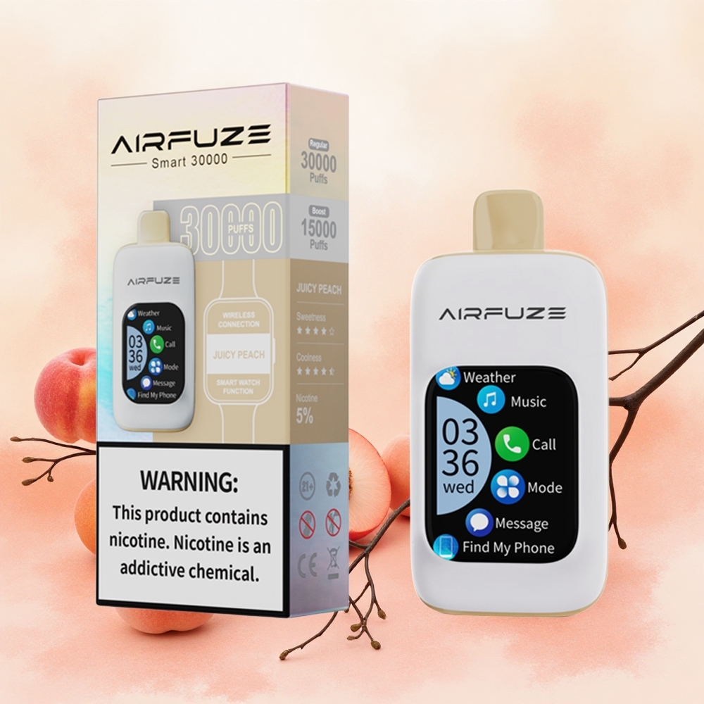 AirFuze Smart 30000 Puffs Једнократни Вапе Sočna Breskva Serbia vapes 900mAh Type-C