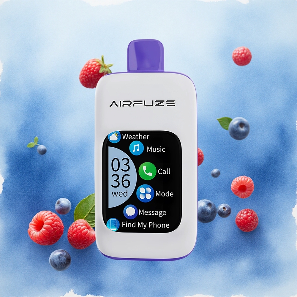 AirFuze Smart Pro 40000 Puffs Plava Malina Led Serbia vapes Bežična Povezivost