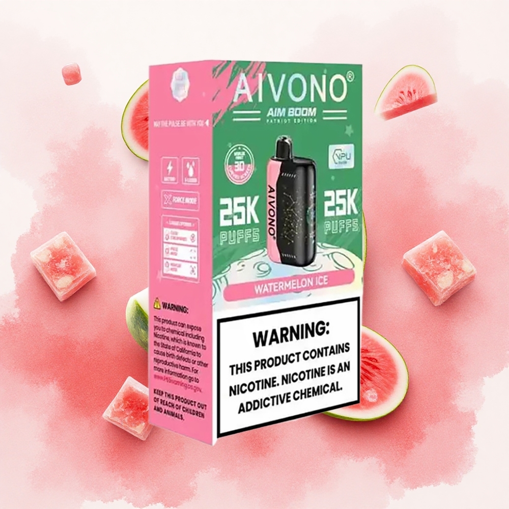 Aivono AIM BOOM 25000 Puffs Lubenica Led Serbia vapes Тип-Ц пуњење 90g