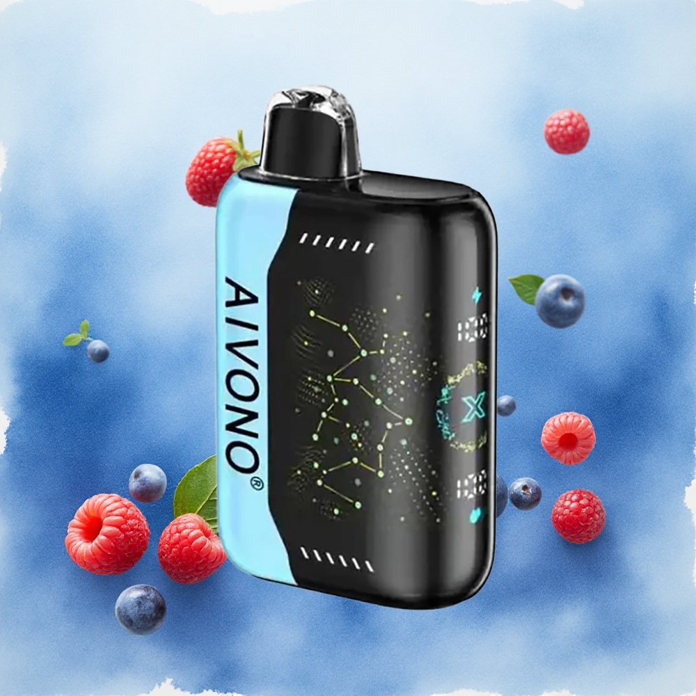 Aivono AIM BOOM 25000 Puffs Plavi Razz Led Serbia vapes 28ml 650mAh Type-C