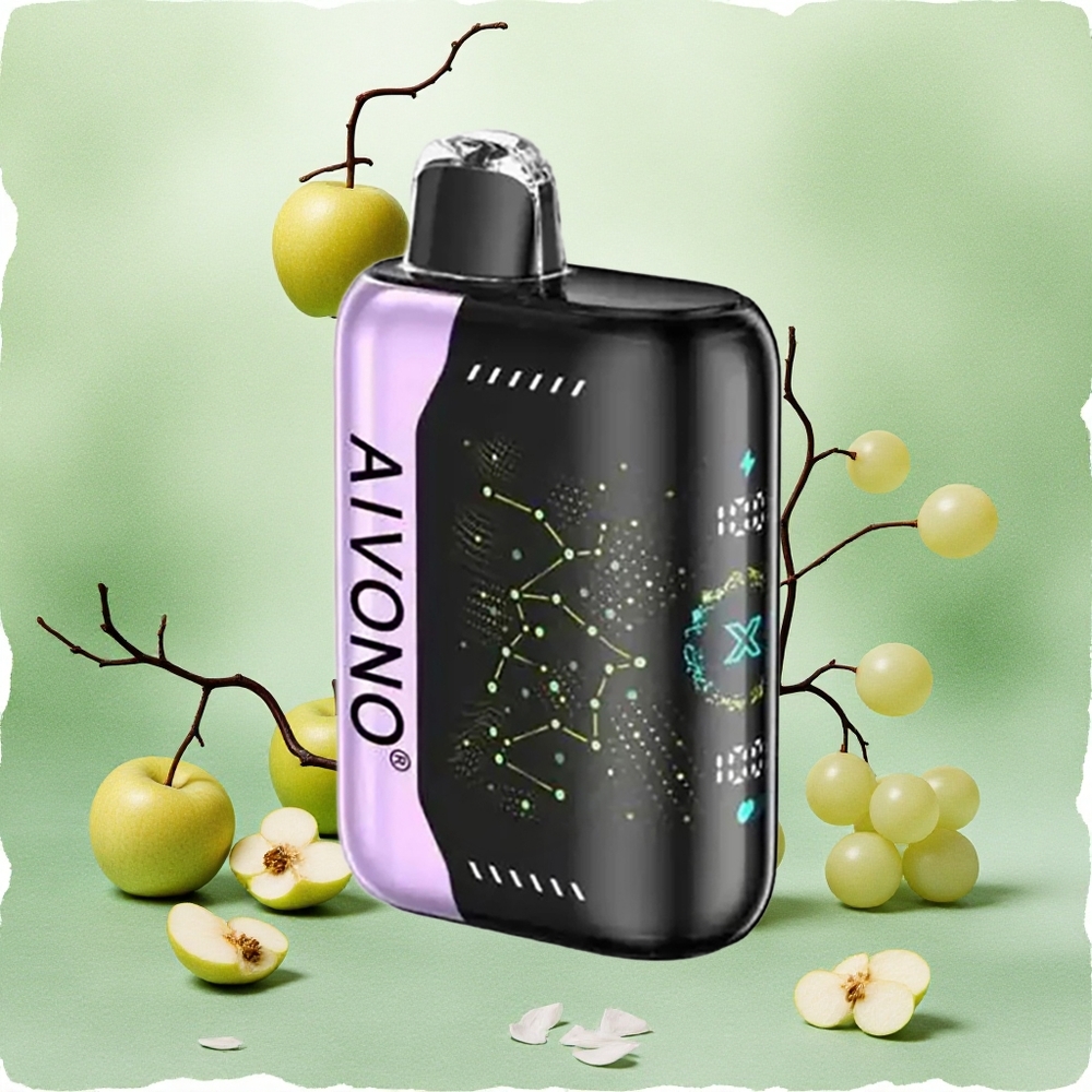 Aivono AIM BOOM 25000 Puffs Zeleno Jabuka Grožđe Serbia vapes 28ml 650mAh Type-C