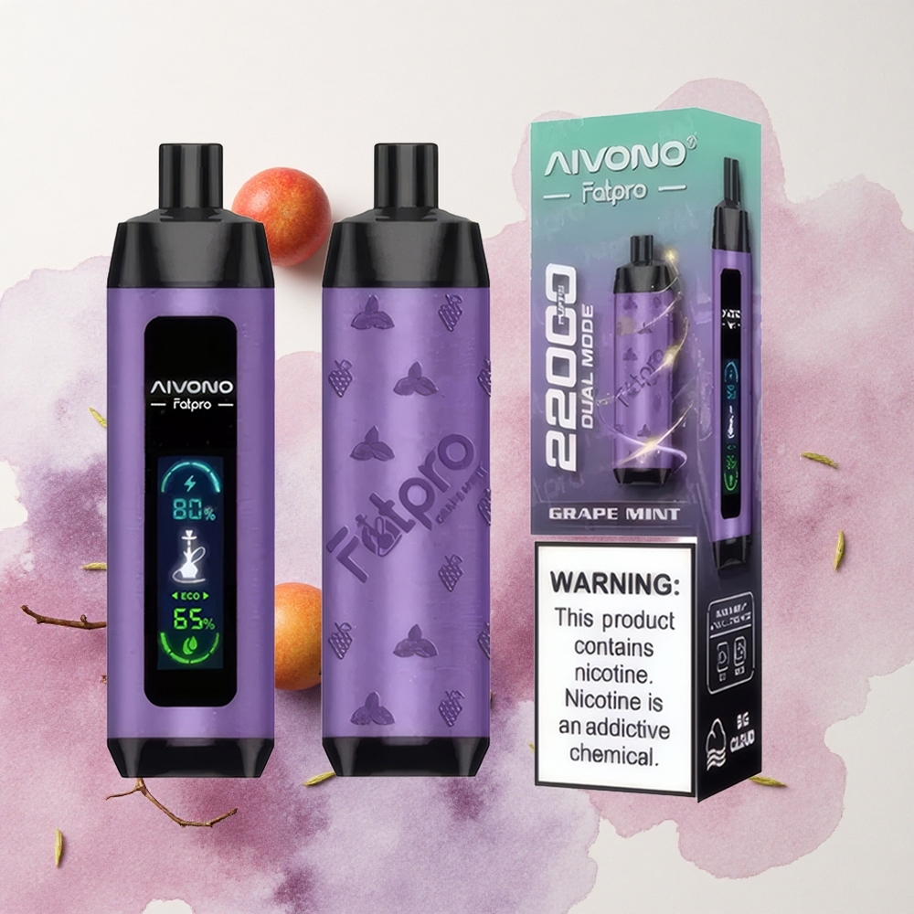 Aivono AIM FATPRO 22000 Puffs Grozdana Metvica Serbia vapes 28мл Е-течност 10 Aroma