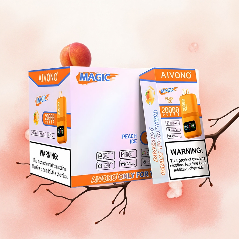 Aivono AIM MAGIC 20000 Puffs Breskva Led Serbia vapes 26ml Дуал Месх Цоилс