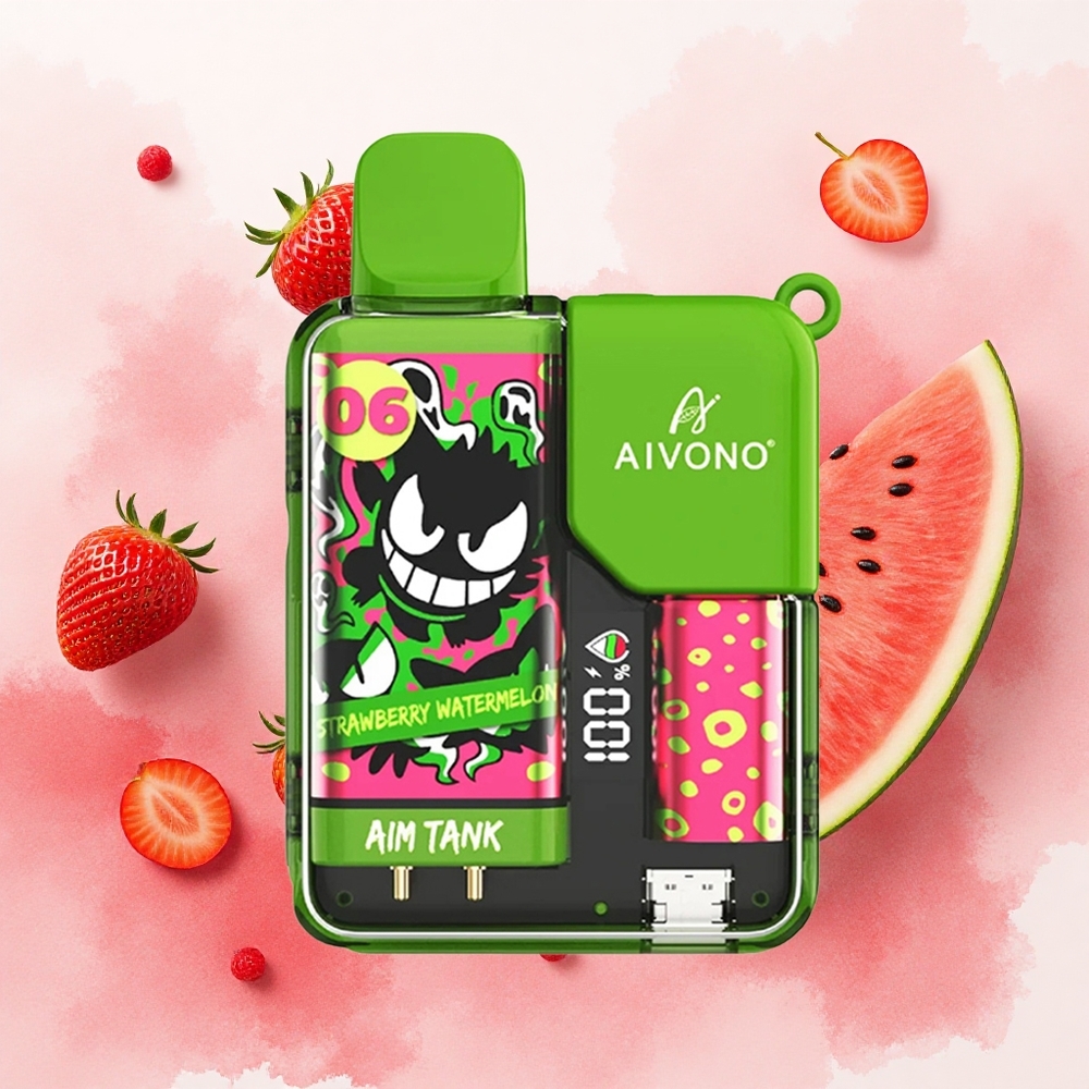 Aivono AIM-TANK 9500 Puffs Jagoda Lubenica Serbia vapes 18ml 650mAh LCD 0-5 12ohm