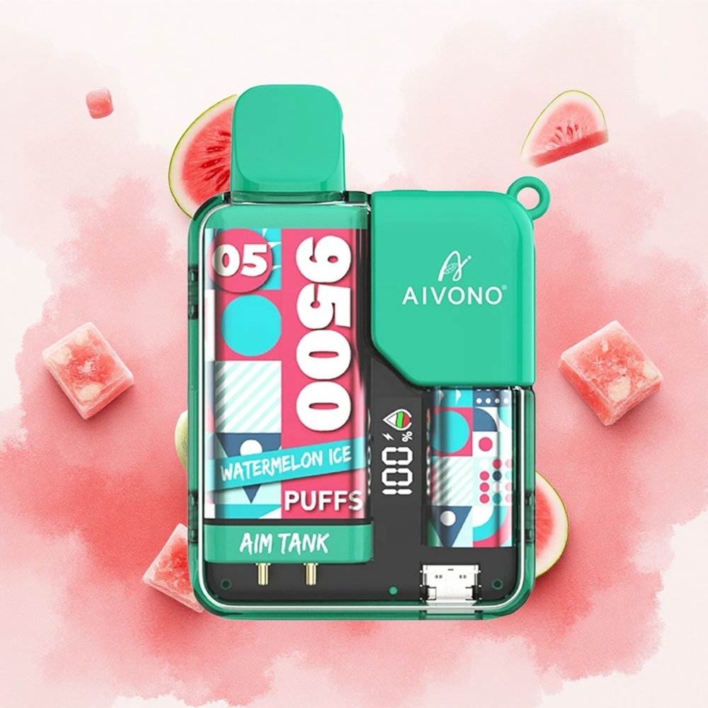 Aivono AIM-TANK 9500 Puffs Lubenica Led 18ml 650mAh Serbia vapes LCD Месх Цоил