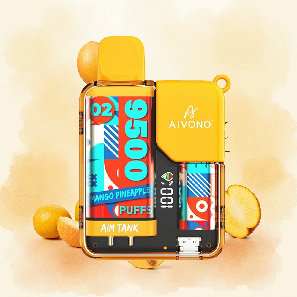 Aivono AIM-TANK 9500 Puffs Mango Ananas Serbia vapes 18ml 650mAh LCD 12ohm