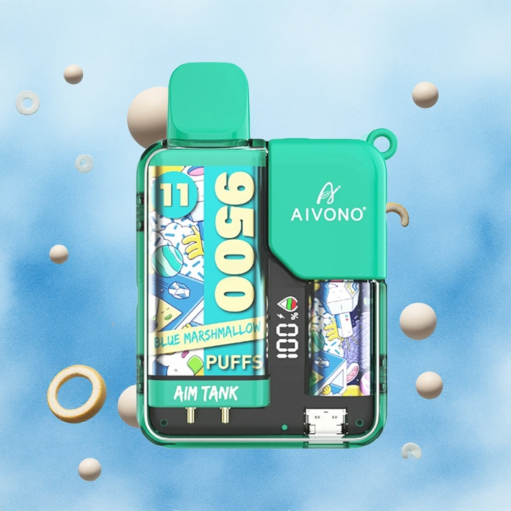 Aivono AIM-TANK 9500 Puffs Plavi Marshmallow Serbia vapes 18ml 650mAh LCD 12ohm