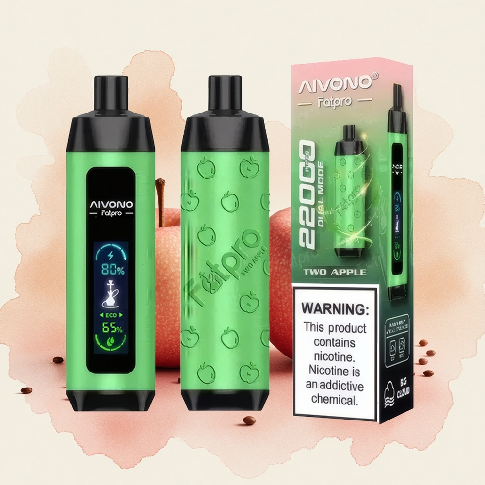 Aivono Aim Fatpro 22000 Puffs Dve Jabuke Serbia vapes 0 2 3 5 Никотин 28мл Е-течност