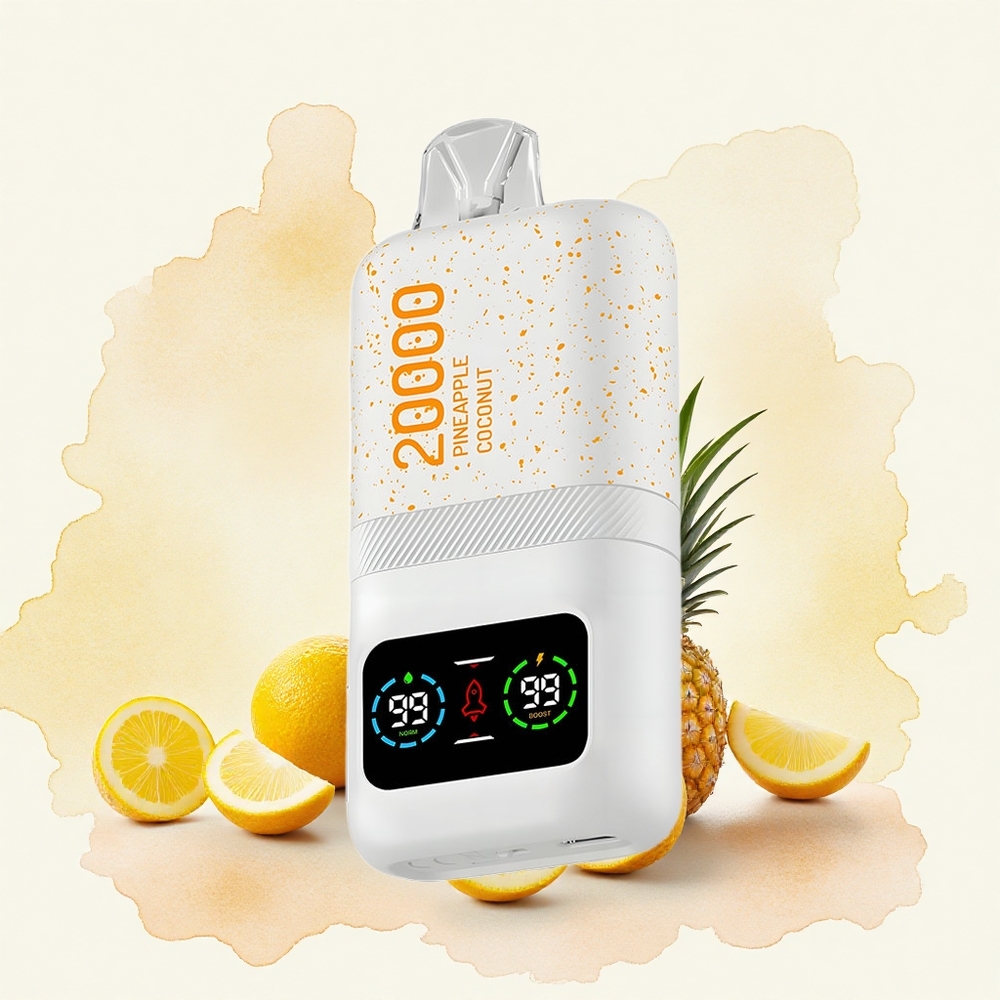 Aivono Aim Magic 20000 Puffs Ananas kokos Serbia vapes Дуал Месх Цоилс LCD Type-c 600mAh