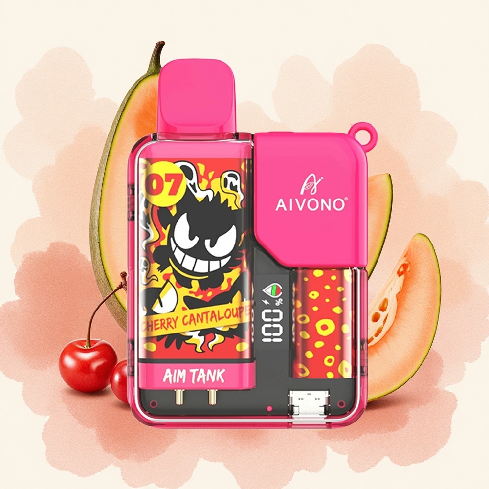 Aivono Aim Tank 9500 Puffs Trešnja Dinja Serbia vapes 18ml 650mAh LCD 0-5 12ohm