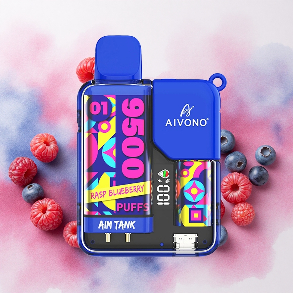 Aivono Aim Tank 9500 Puffs Једнократни Вапе Malina Borovnica Serbia vapes 18мл Течност 650mAh батерија
