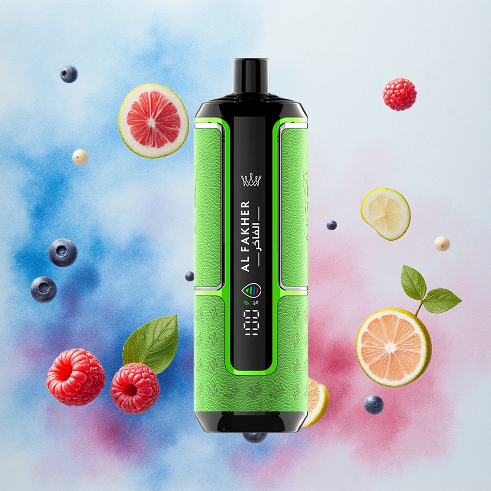 Al Fakher Crown Bar 15K Hypermax Plava Malina Limunada 22ml 600mAh Type-C DTL 6mg Никотин/m Serbia vapes
