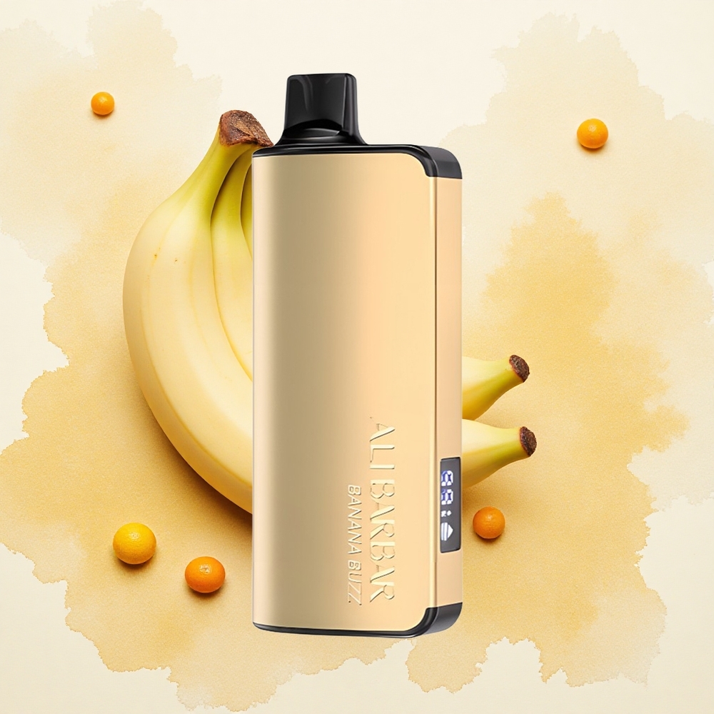 Alibarbar Ingot 9000 Puffs Banani Buzz Serbia vapes 22ml kapacitet tečnosti 2350mAh батерија