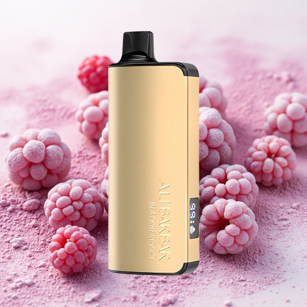 Alibarbar Ingot 9000 Puffs Једнократни Вапе Боровница Лед Serbia vapes 22ml 2350mAh 12 Ohm LED
