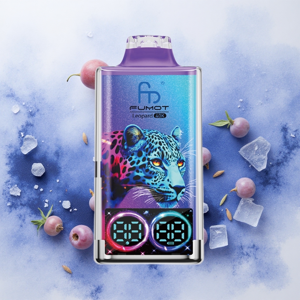 Fumot Leopard 40K Puffs Borovnica na ledu Serbia vapes Дуал Месх Цоилс 700mAh