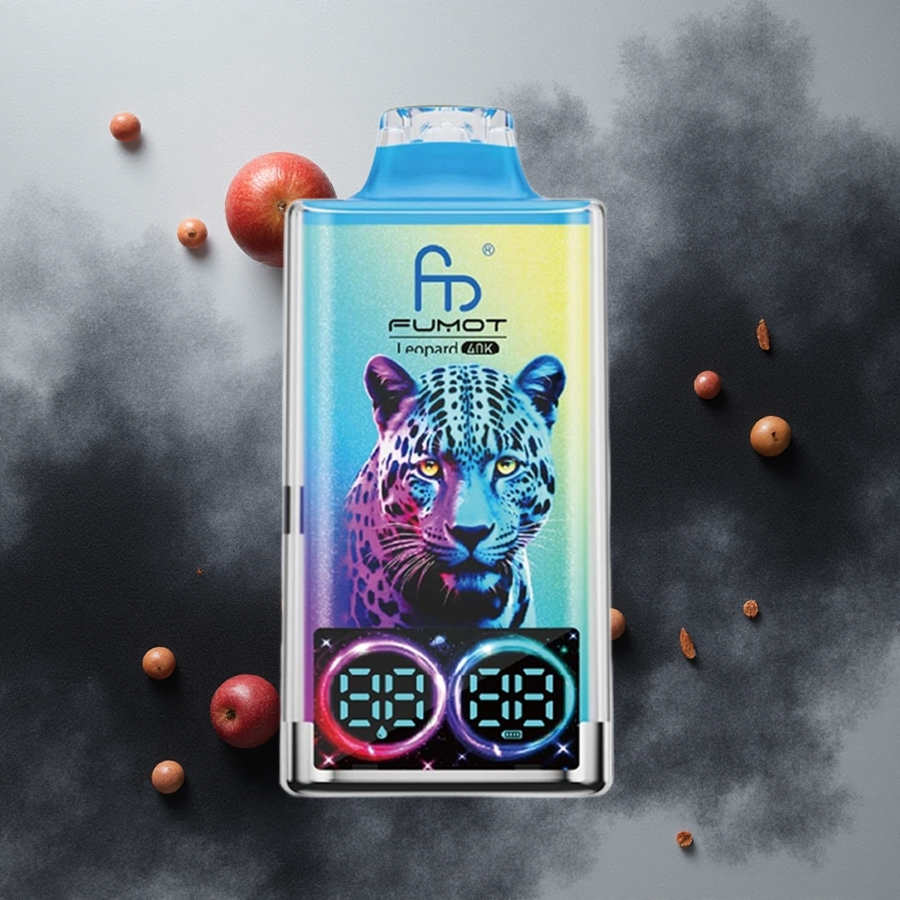 Fumot Leopard 40K Puffs Crni Zmaj Led Једнократни Вапе Serbia vapes Дуал Месх Цоилс 700mAh