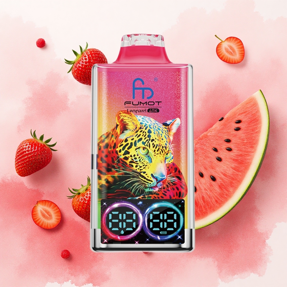 Fumot Leopard 40K Puffs Jagoda Lubenica Једнократни Вапе Serbia vapes Дуал Месх Цоилс Type-C