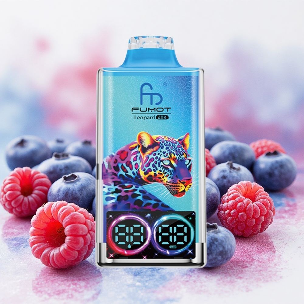 Fumot Leopard 40K Puffs Једнократни Вапе Borovnica Malina Serbia vapes 700mAh Дуал Месх Цоилс Type-C