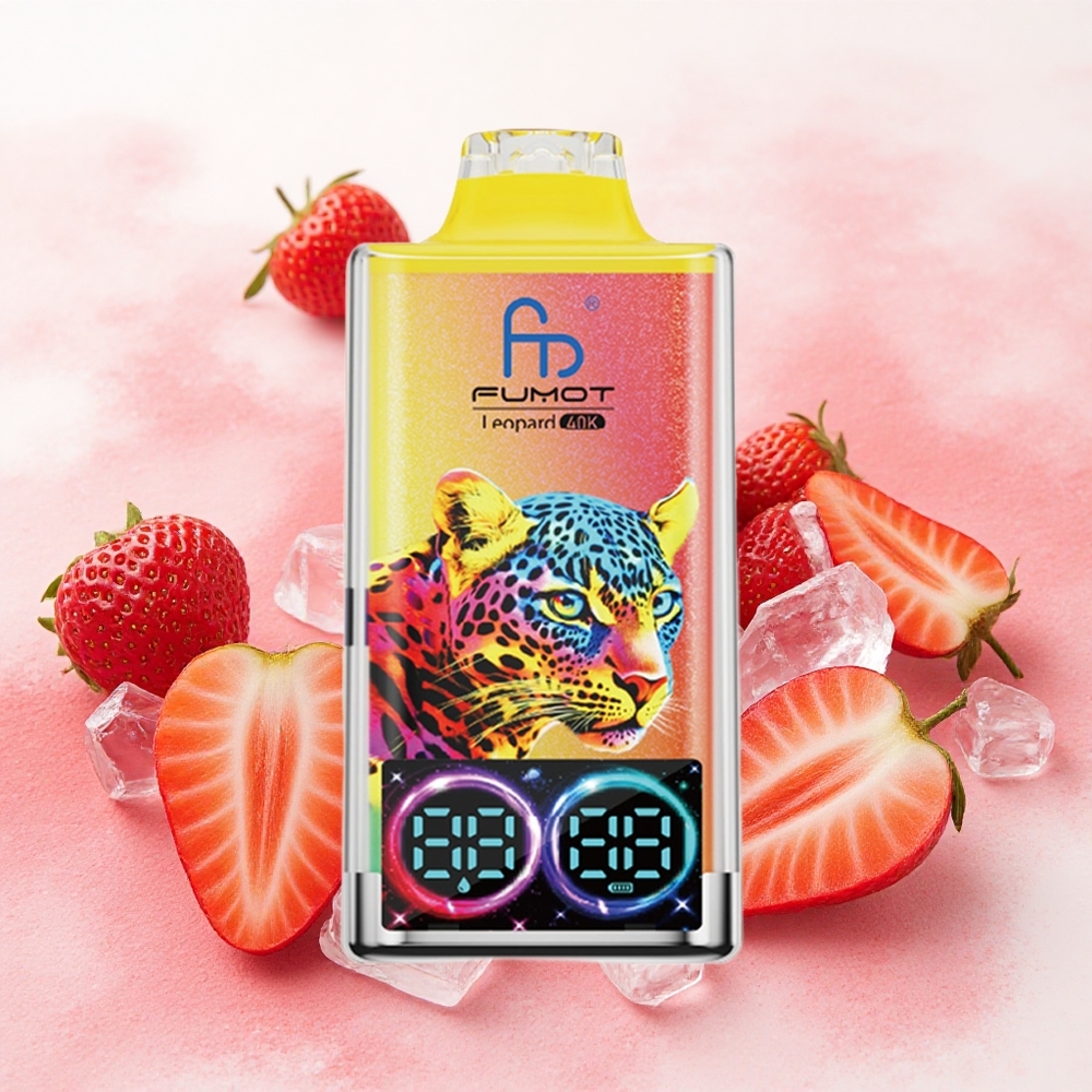 Fumot Leopard 40K Puffs Једнократни Вапе Jagoda Led Дуал Месх Цоилс Serbia vapes 700mAh Type-C