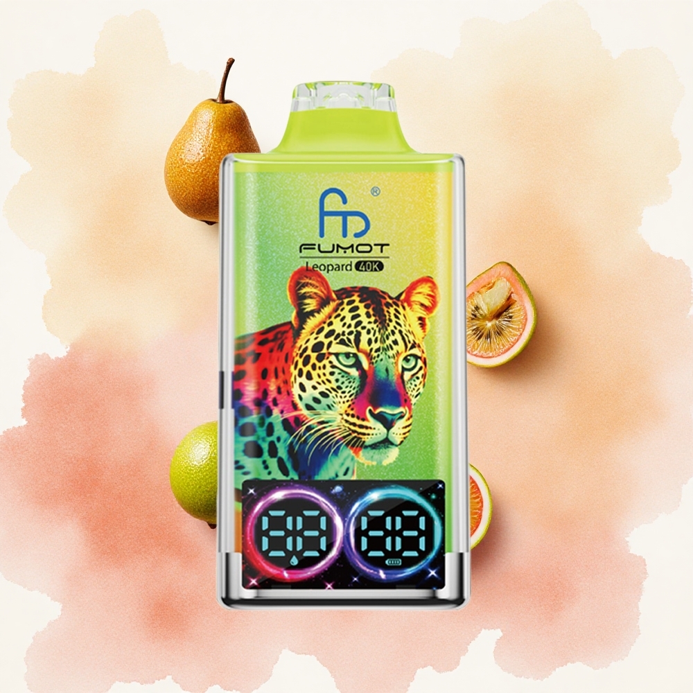 Fumot Leopard 40K Puffs Једнократни Вапе Kiwi Pasija Guava Serbia vapes 700mAh Дуал Месх Цоилс Type-C
