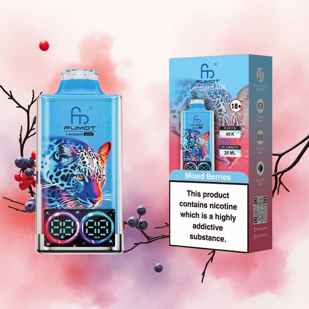 Fumot Leopard 40K Puffs Једнократни Вапе Mešano voće Serbia vapes 700mAh Дуал Месх Цоилс Type-C