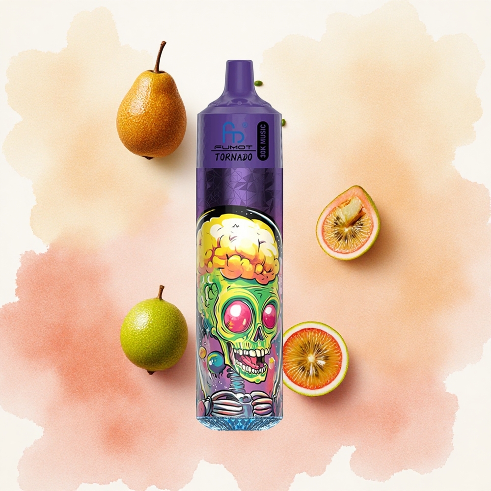 Fumot RandM Tornado 30000 Puffs Kiwi Pasiflora Guava Serbia vapes 30mL 25 Никотин 10 Ohm 600mAh LED