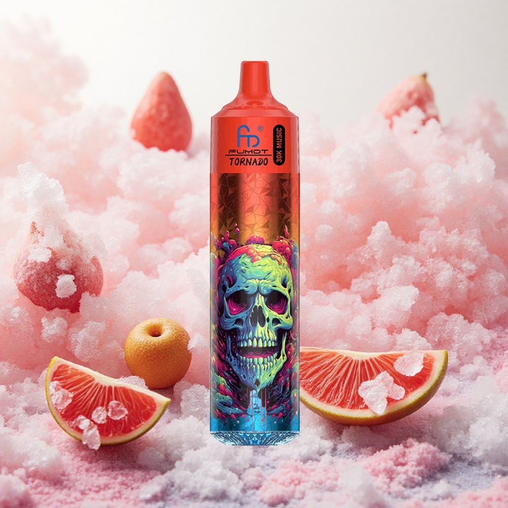 Fumot RandM Tornado 30000 Puffs Lush Ice (Socasti Led) Serbia vapes LED displej 30mL 25 Никотин 600mAh