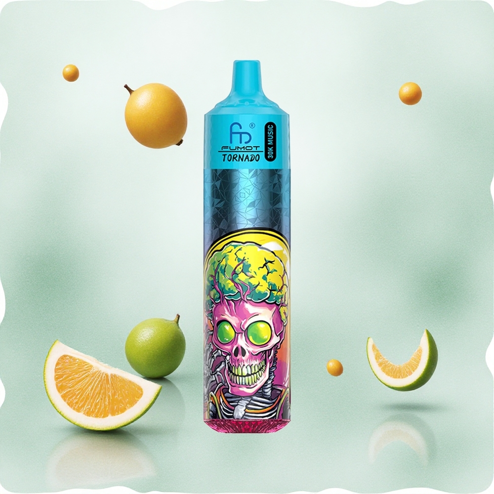 Fumot RandM Tornado 30000 Puffs Mentol Led Serbia vapes 30mL 25 Никотин 600mAh