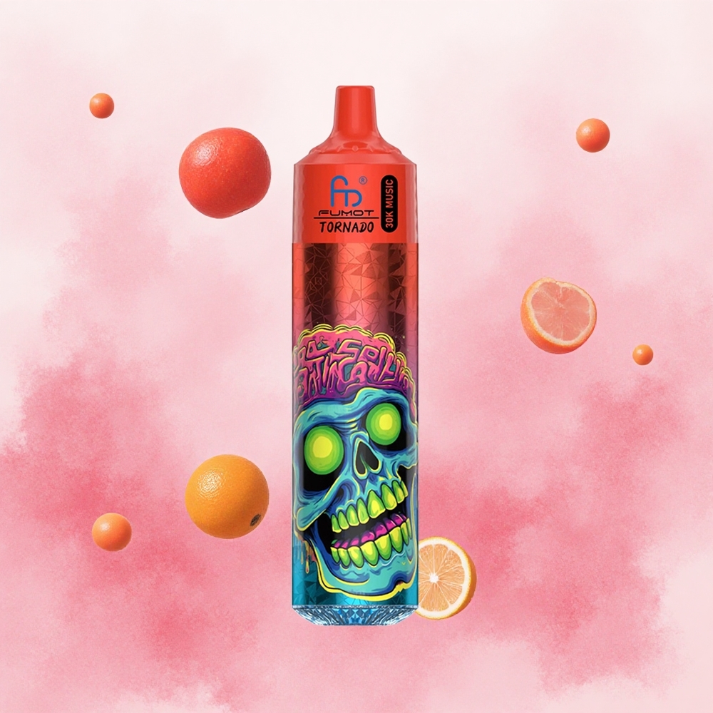 Fumot RandM Tornado 30000 Puffs Roze Limunada Serbia vapes 30mL 25 Никотин 10 Ohm 600mAh LED