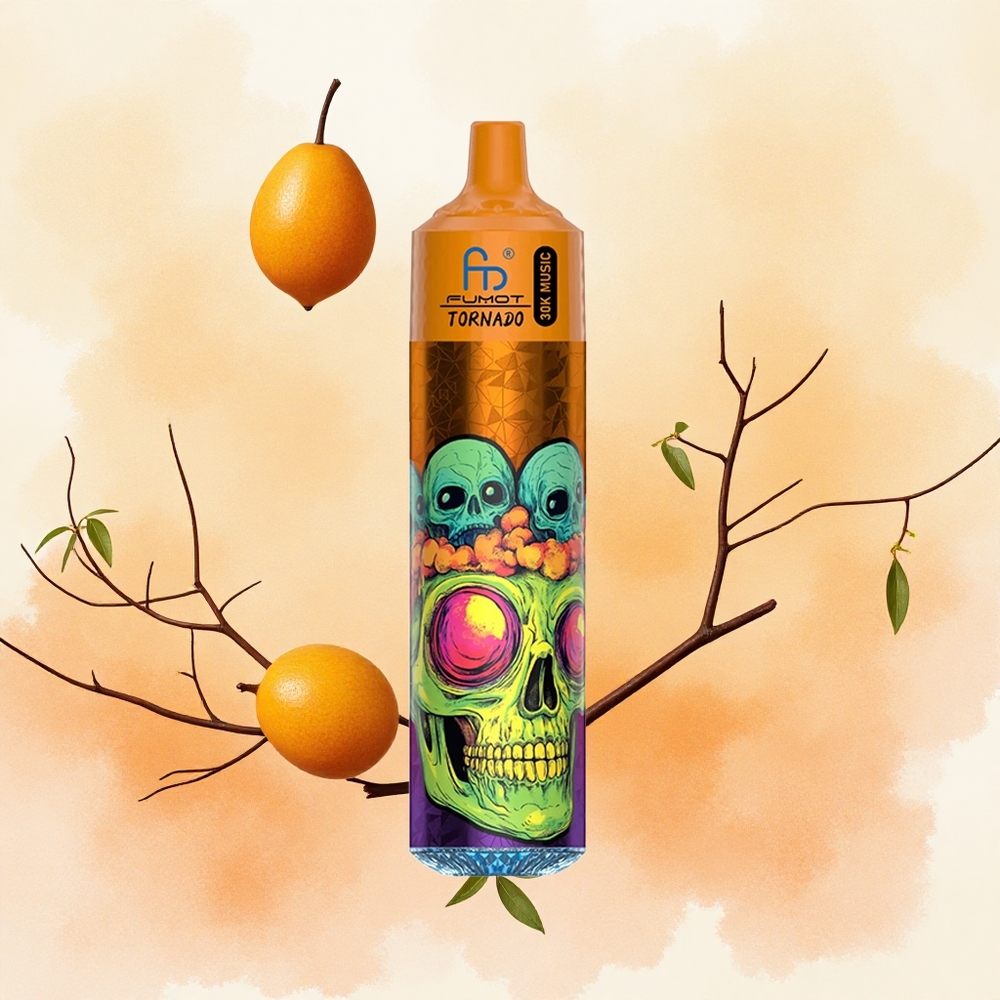 Fumot RandM Tornado 30000 Puffs Trostruki mango Serbia vapes 30mL 25 Никотин 600mAh LED