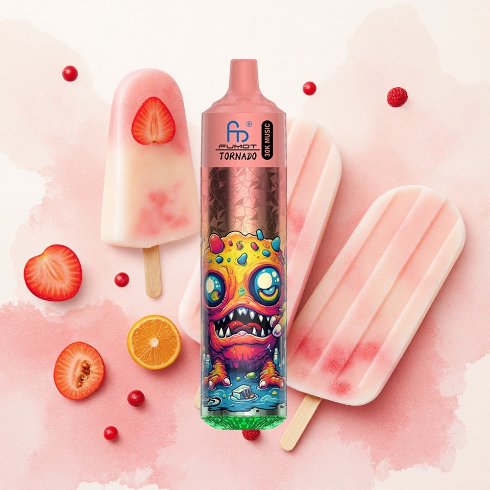 Fumot RandM Tornado 30000 Puffs Једнократни Вапе Popsicles Serbia vapes 30mL 25 Никотин 10 Ohm Месх Цоил 600mAh LED