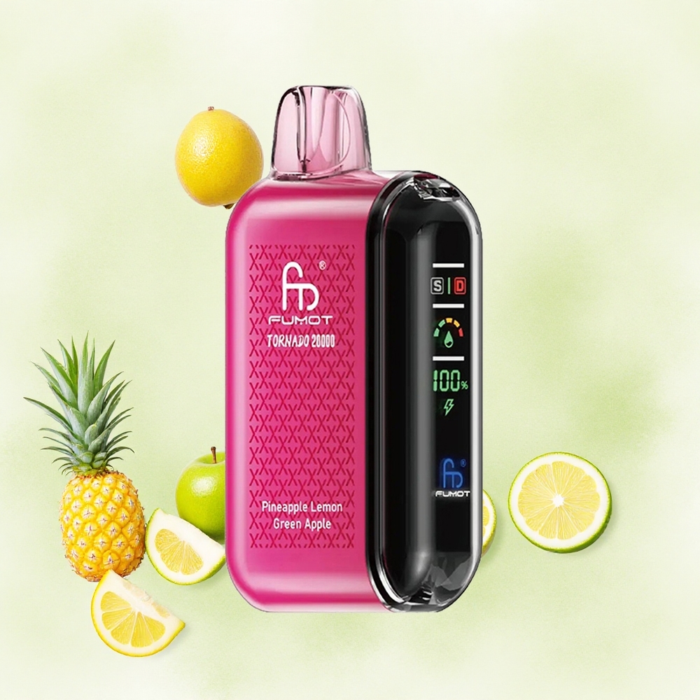 Fumot Tornado 20000 Puffs Ananas Limun Zeleno Jabuka Serbia vapes Дуал Месх Цоил