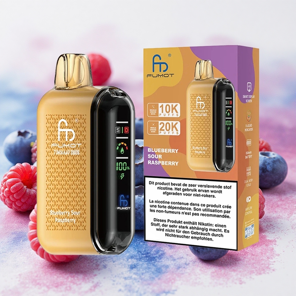 Fumot Tornado 20000 Puffs Borova-Jagoda Serbia vapes Дуал Месх Цоил