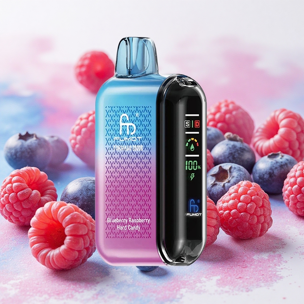Fumot Tornado 20000 Puffs Borovina Malina Hard Candy Serbia vapes Дуал Месх Цоил