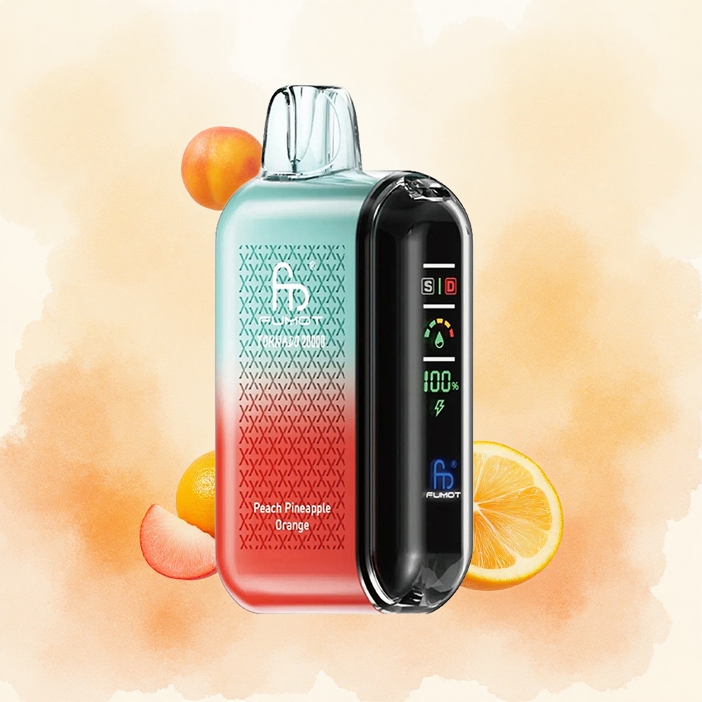 Fumot Tornado 20000 Puffs Breskva Ananas Narandža Serbia vapes Дуал Месх Цоил