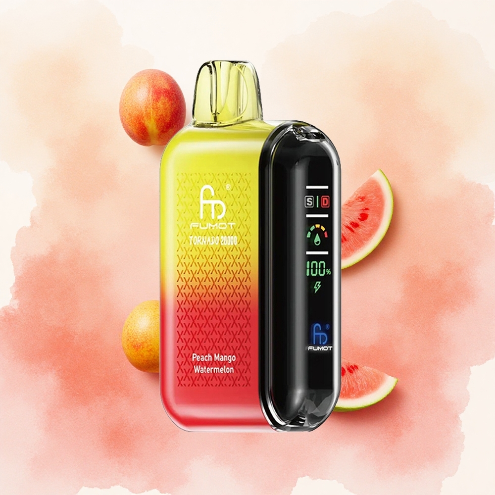 Fumot Tornado 20000 Puffs Briski Dispozabil Vape Breskva Mango Lubenica Serbia vapes Дуал Месх Цоил