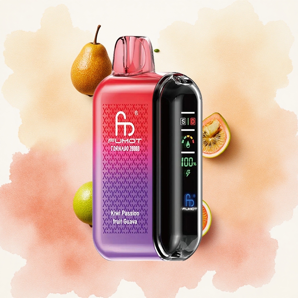 Fumot Tornado 20000 Puffs Једнократни Вапе Kiwi Pasiflora Guava Дуал Месх Цоил Serbia vapes