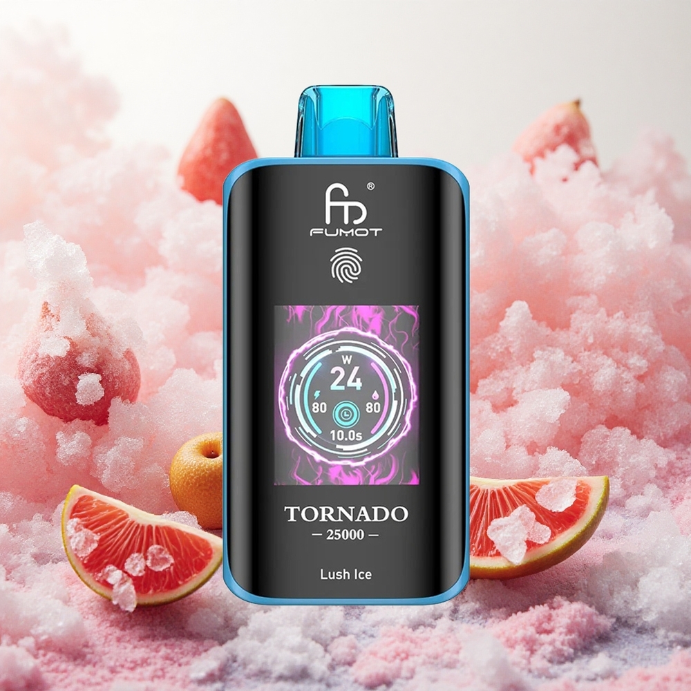 Fumot Tornado 25000 Puffs Lush Ice (Sočni Led) Serbia vapes HD Ekran 700mAh