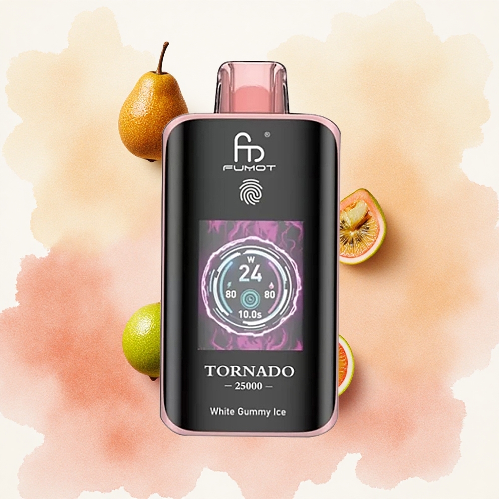 Fumot Tornado 25000 Puffs Једнократни Вапе Kivi Pasiflora Guava Serbia vapes HD Ekran 700mAh батерија Type-C