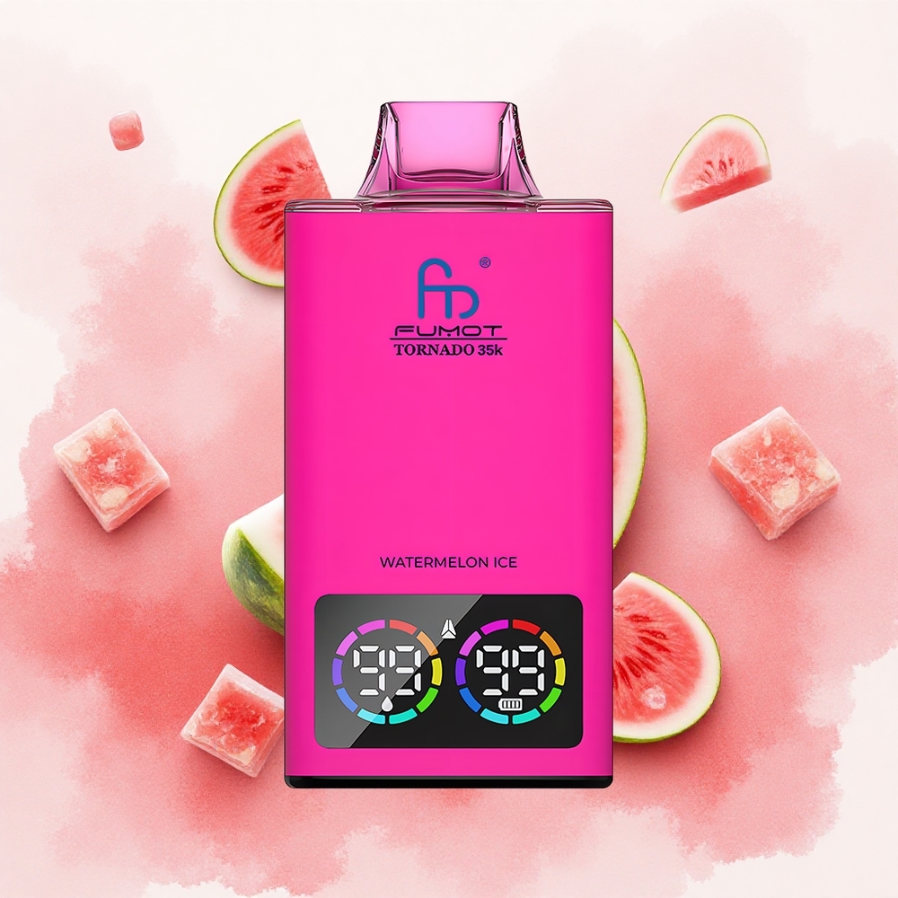 Fumot Tornado 35K 35000 Puffs Lubenica Led Serbia vapes Дуал Месх Цоил