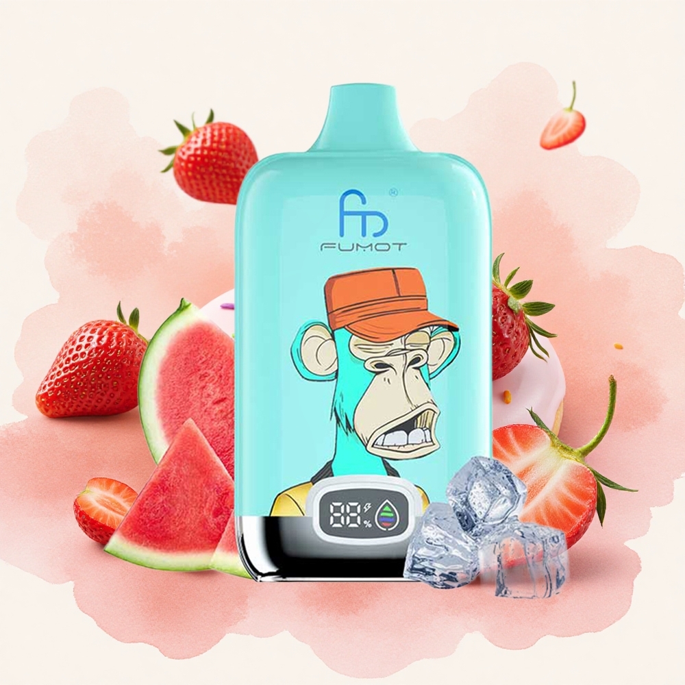 Fumot Tornado Digital Box 12000 Puffs Jagodna Krofna Serbia vapes 20мл Е-течност