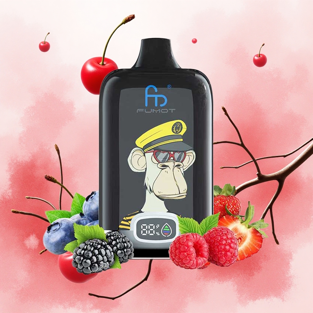 Fumot Tornado Digital Box 12000 Puffs Trešnja Serbia vapes 20мл Е-течност 550mAh