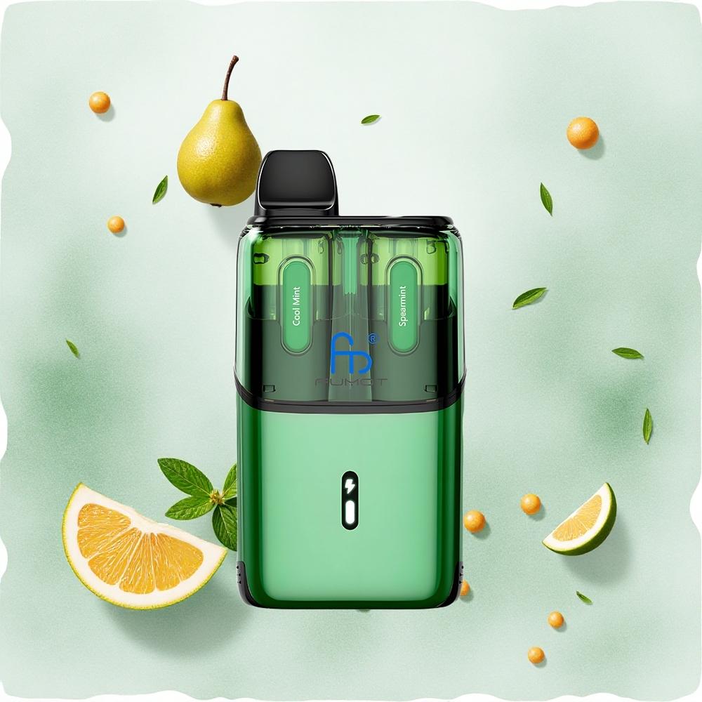 Fumot Ultra T32000 32000 Puffs Hladna nana - Spirmint Serbia vapes 800mAh 24ml Type-C 2 Никотин Месх Цоил