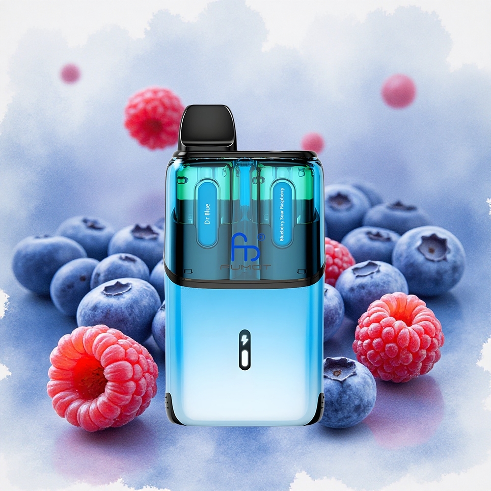Fumot Ultra T32000 Disposable 32000 Puffs Dr Plava - Borovnica-Kisela Malina Serbia vapes Tip-C Rapidno Punjenje 800mAh 24ml 20mg Месх Цоил