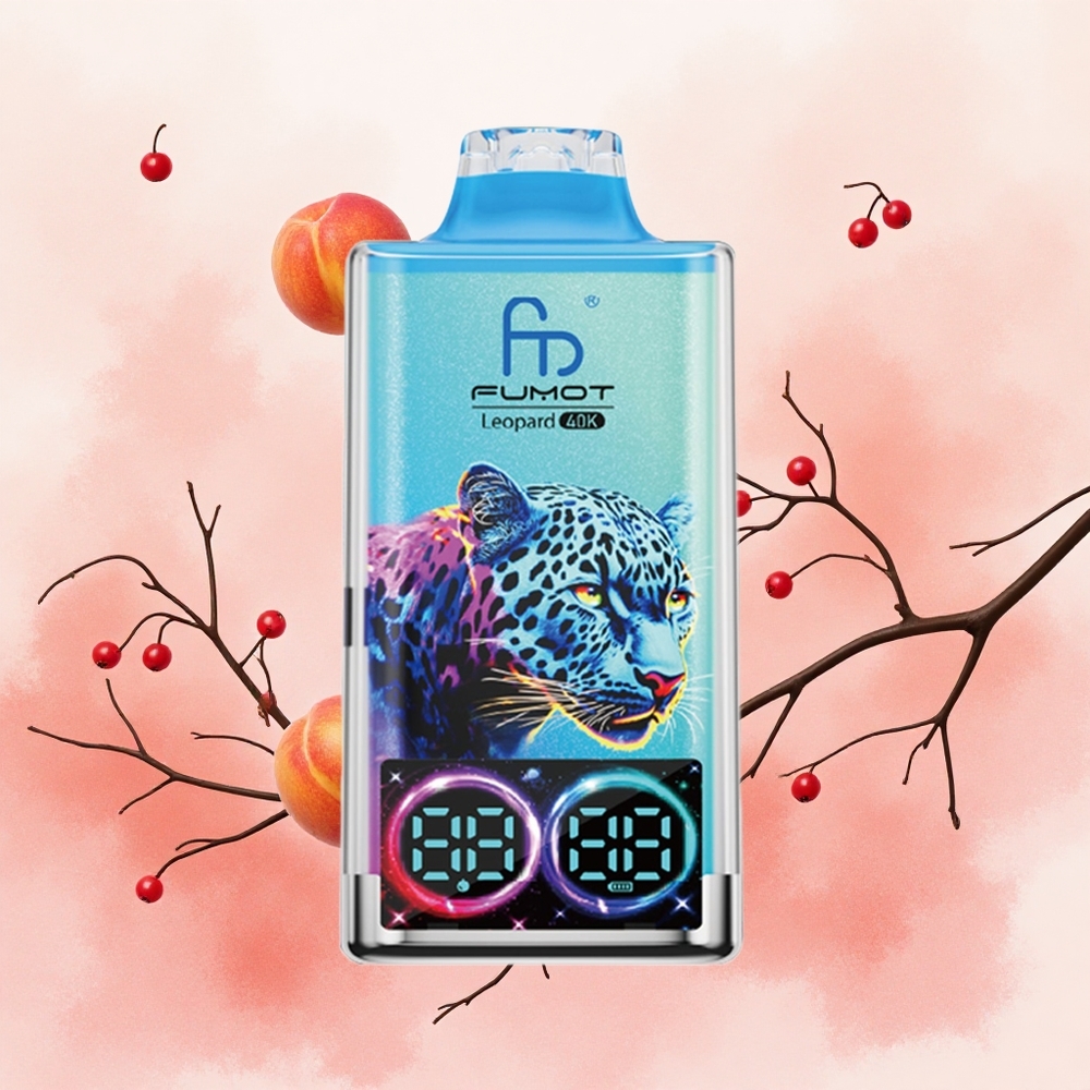 Fumot Leopard 40K Puffs Једнократни Вапе Breskva-Bobica Serbia vapes 0%-5% Никотинa, 700mAh батерија