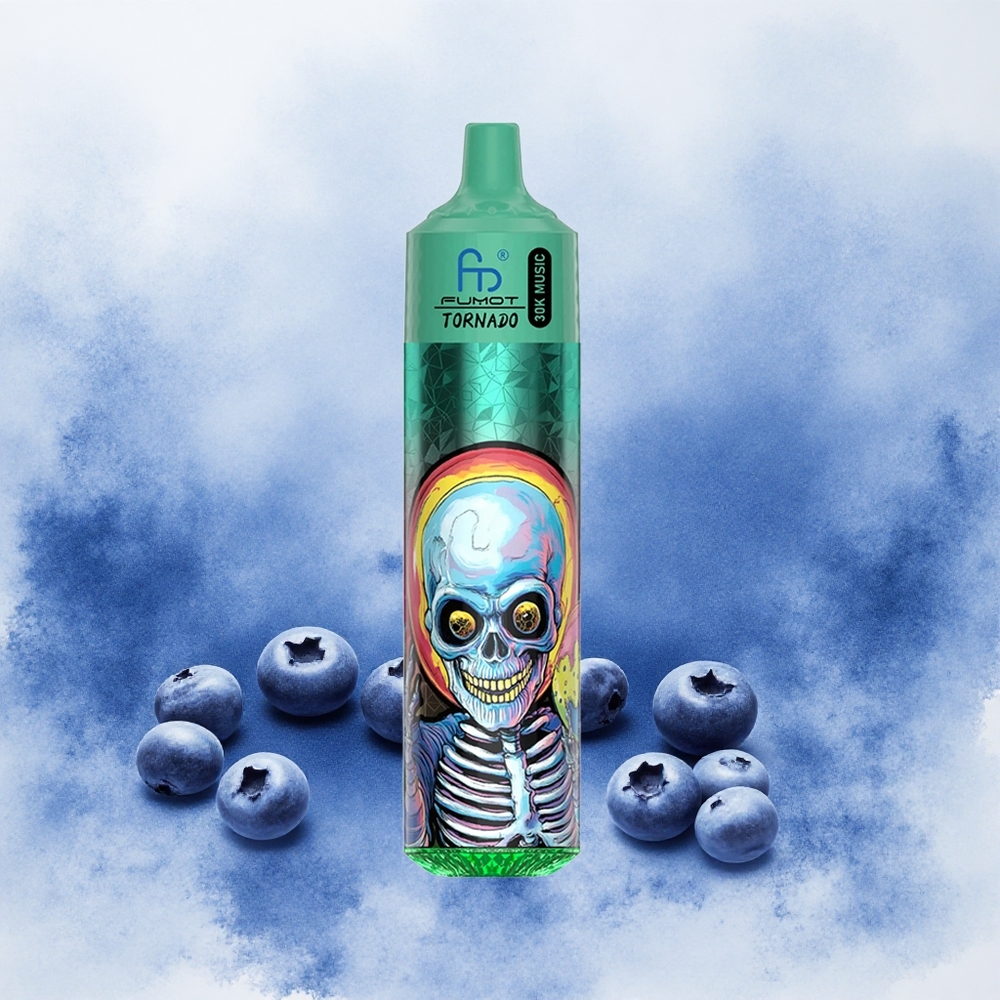 Fumot RandM Tornado 30000 Puffs Borovnica Led Serbia vapes 30mL 2%,5% Никотин 600mAh