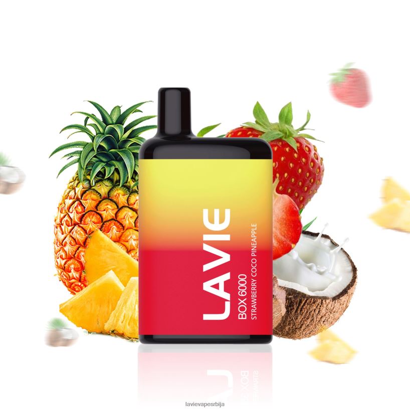 јагода кокос ананас LAVIE BOX 6000 пуффс 0Z4H02205 | Lavie Vape Price