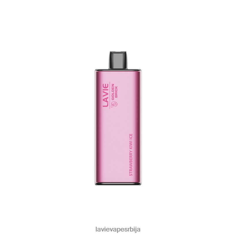 лед од кивија од јагоде LAVIE GOLDEN BRICK 10000 пуффс 0Z4H0265 | Lavie Vape Price